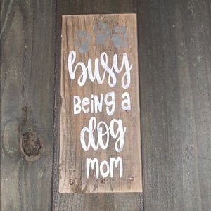 Dog Mom Wall Decor